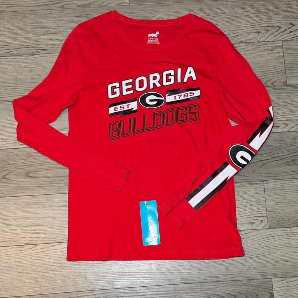 NEW! Georgia Bulldogs Women's Long Sleeved T-shirt Large Red